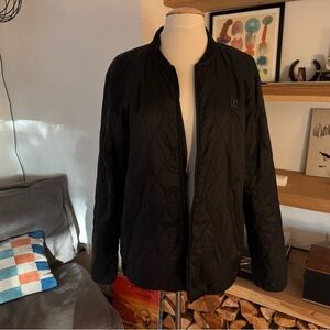 Roark Mens Black Quilted Primaloft Insulated Lightweight Bomber Zip Jacket sz L